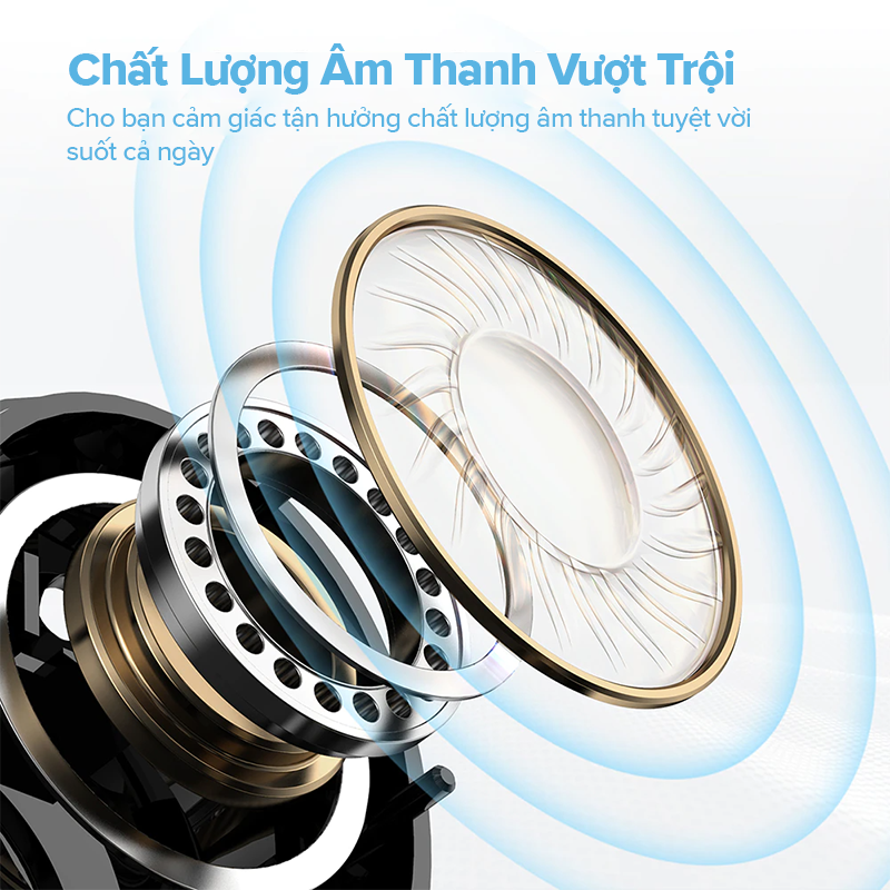 Tai Nghe Bluetooth T23, Âm Thanh Cực Chất - Hàng Chính Hãng