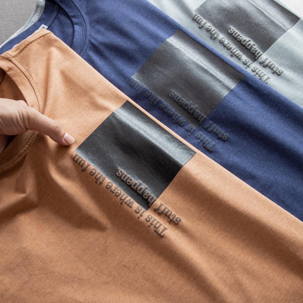ÁO THUN COTTON CỔ TRÒN Y HÌNH