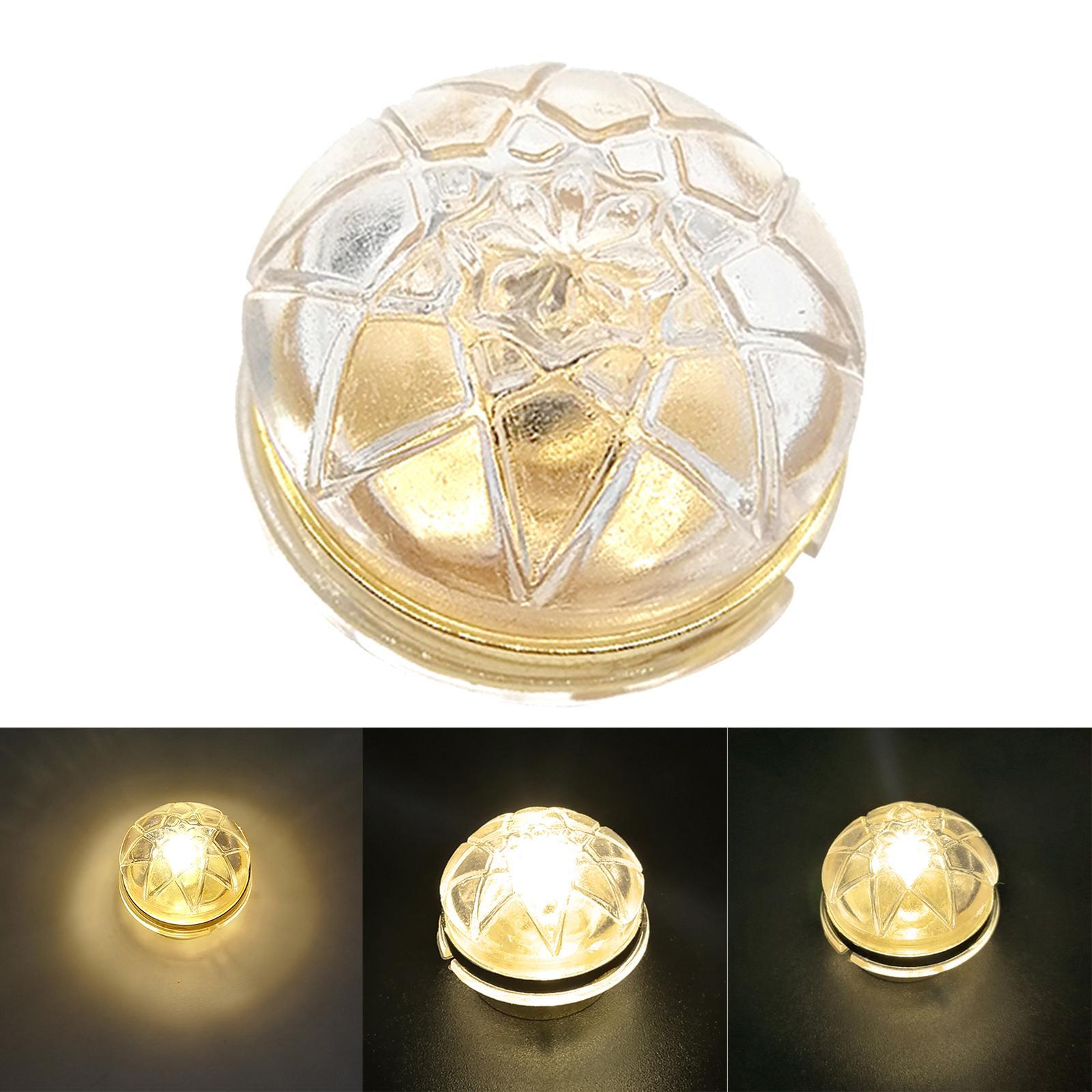 1/12 Dollhouse Miniature LED Ceiling Light Lamp Battery