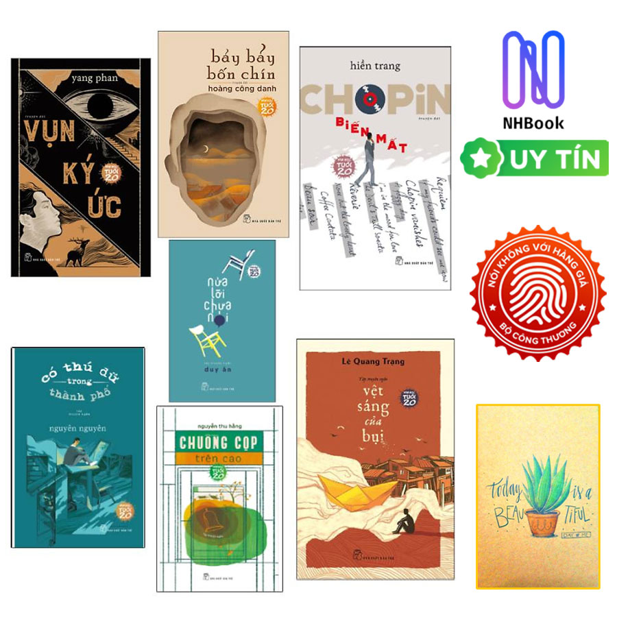 Combo Văn Học Tuổi 20 : Vụn Ký Ức+Bảy Bảy Bốn Chín+Chopin Biến Mất+Chuồng Cọp Trên Cao+Có Thú Dữ Trong Thành Phố+Nửa Lời Chưa Nói Và Vệt Sáng Của Bụi- Tặng sổ tay
