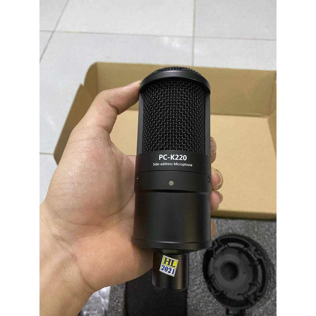 Mic Thu Âm Takstar PC K220 Hàng Loại 1 . Micro PC K220 Thiết Kế Cực Đẹp , Kiểu Dáng Bo Tròn , Chất Âm Cực Hay