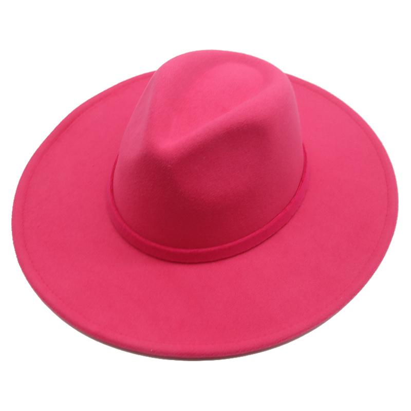 Nón Fedora Nữ Nam Ban Nhạc Nữ Nón Mùa Đông Kaki Nón Rộng Vành 9.5Cm Cưới Ngoại Giáo Hội Cảm Thấy Mũ Lưỡi Trai nam Sombrero Hombre