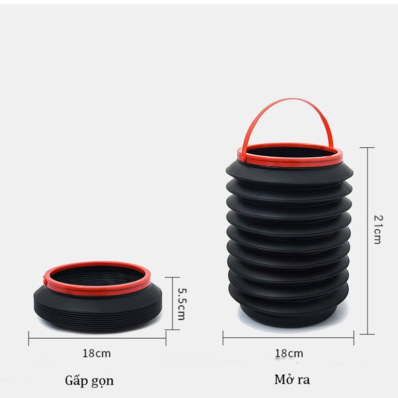 Thùng rác mini gấp gọn tiện ích cho xe ô tô và gia đình
