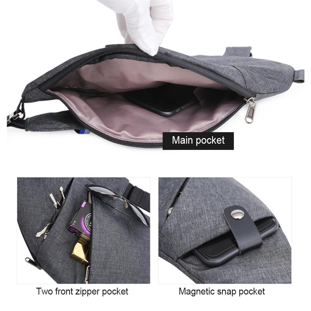 Túi Messenger Nhỏ Đeo Ngực Đa Chức Năng Chống Nước Cho Nam