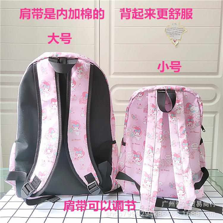Mới Hello Kitty Dễ Thương Giai Điệu Ba Lô Hoạt Hình Học Cho Nữ Du Lịch Nhựa Pvc Chống Thấm Nước