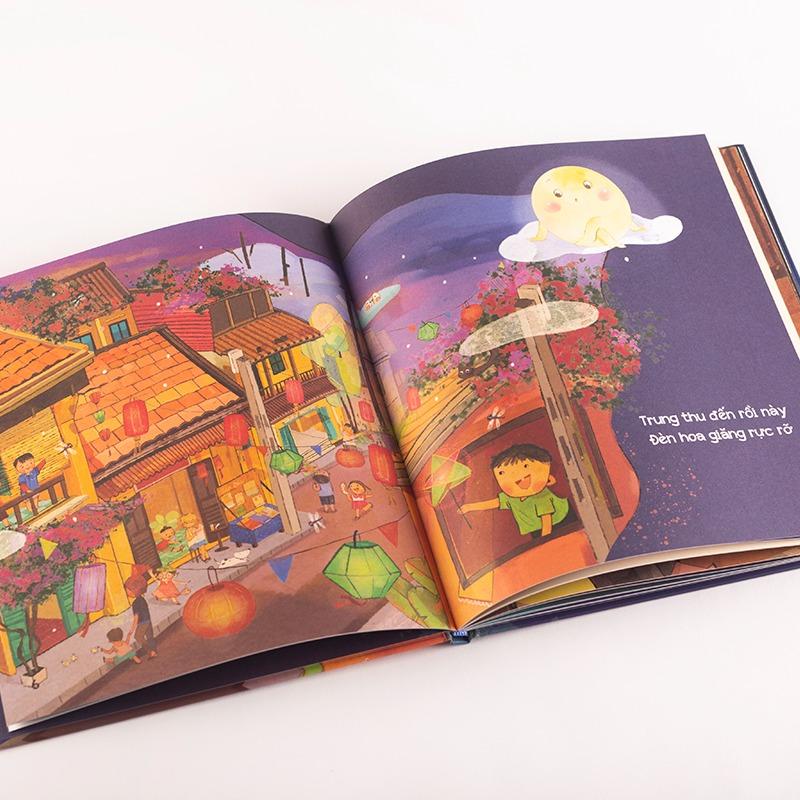 Hộp quà sách Trung Thu 2 cuốn Treo Đèn Đón Trăng Lên và Đủng Đỉnh Trăng Đi (Bìa cứng)