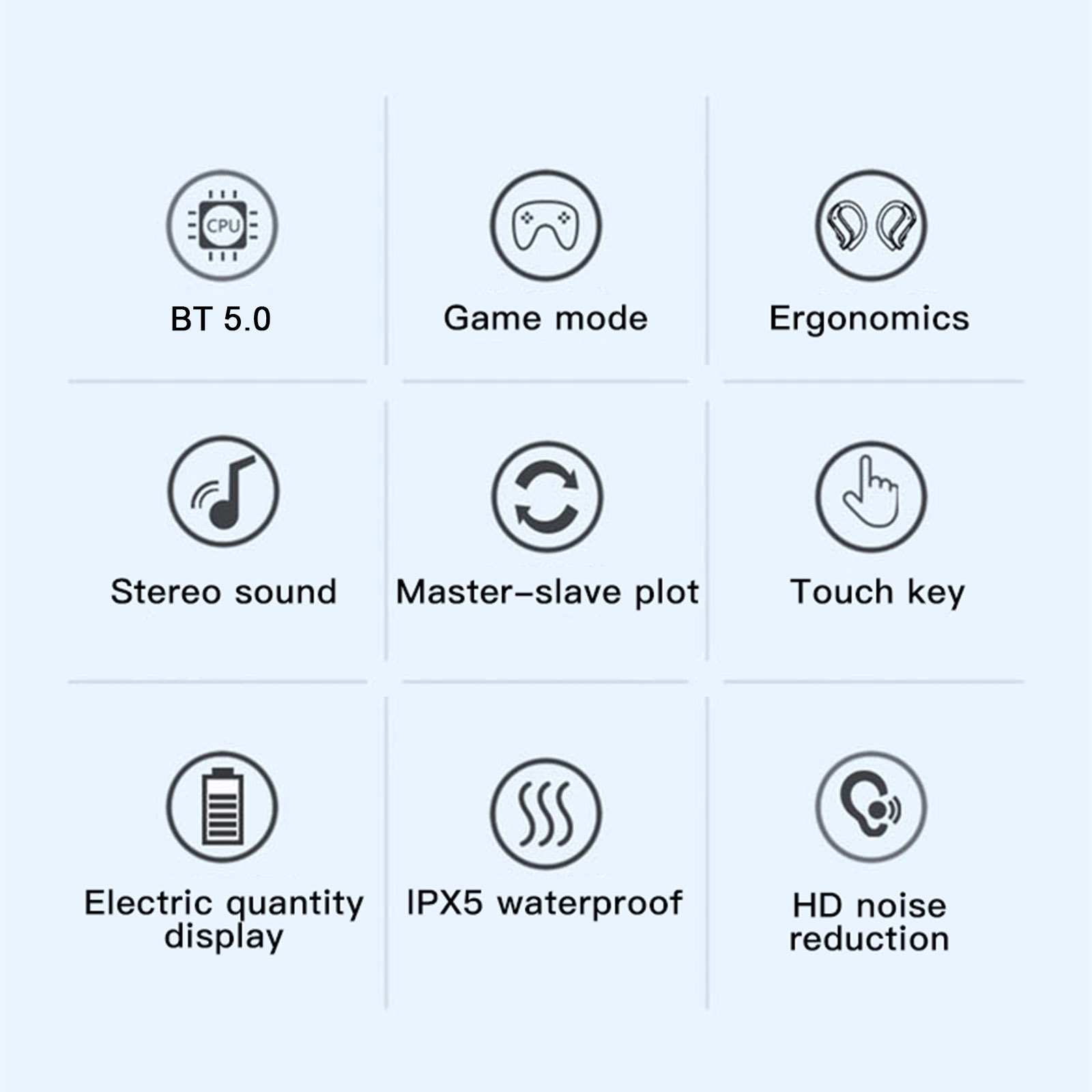 Tai Nghe Không Dây Bluetooth MD03 Màn Hình LED IPX4 Chống Nước