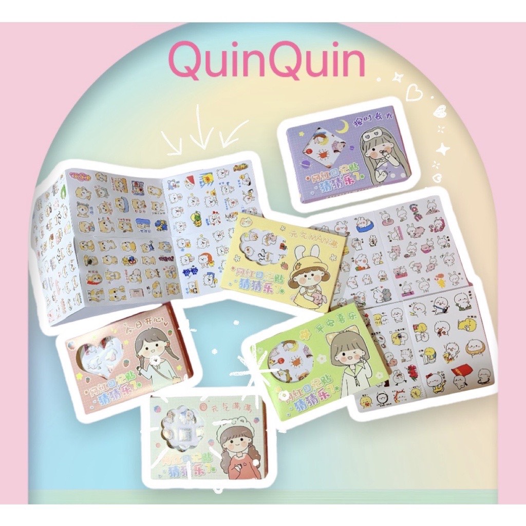 Set Stiker Hoạt Hình Nhật Bản Cute