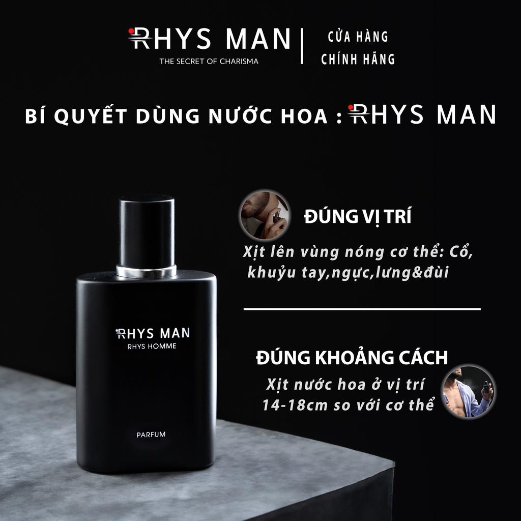 Nước hoa nam RHYS MAN lịch lãm và cuốn hút Rhys Homme 50ml - Hàng chính hãng