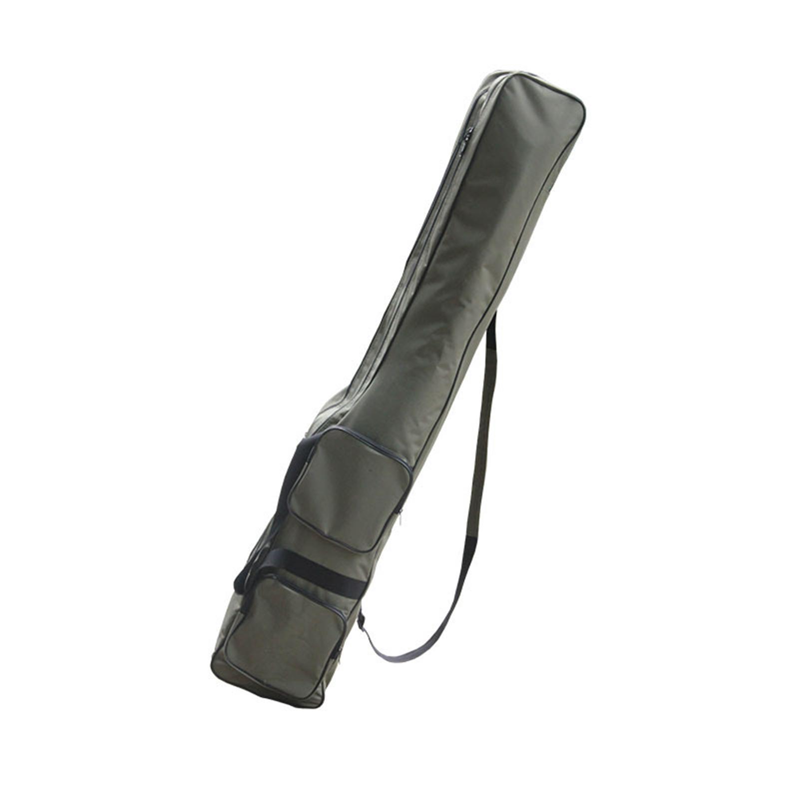 Fishing Rod Case Bag Organizer with Shoulder Strap, Tool Storage Fishing Pole Bag Carrier for Ice Fishing, Fly Fishing Rod, Reel, Tackle, Travel