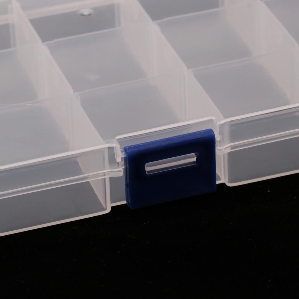 2pcs Detachable 15 Slots  Components Tool Storage Cases Boxes