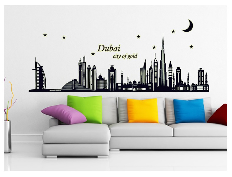 Decal dán tường Dạ quang Dubai AmyShop DDQ001