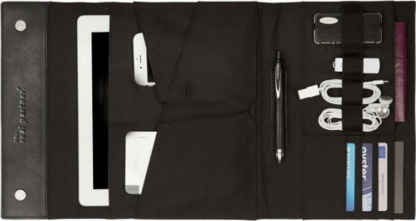Bao da Ipad DA BÒ kiêm Ví doanh nhân đa năng cho các thiết bị số SDNBA001-1 UNISEX