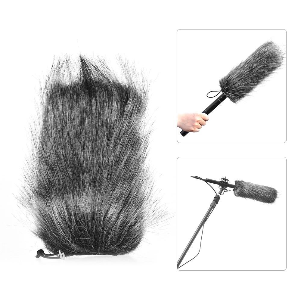 Kính chắn gió có lông thú đa năng  linh hoạt cho Rode VMGO Video Mic GO, VideoMic