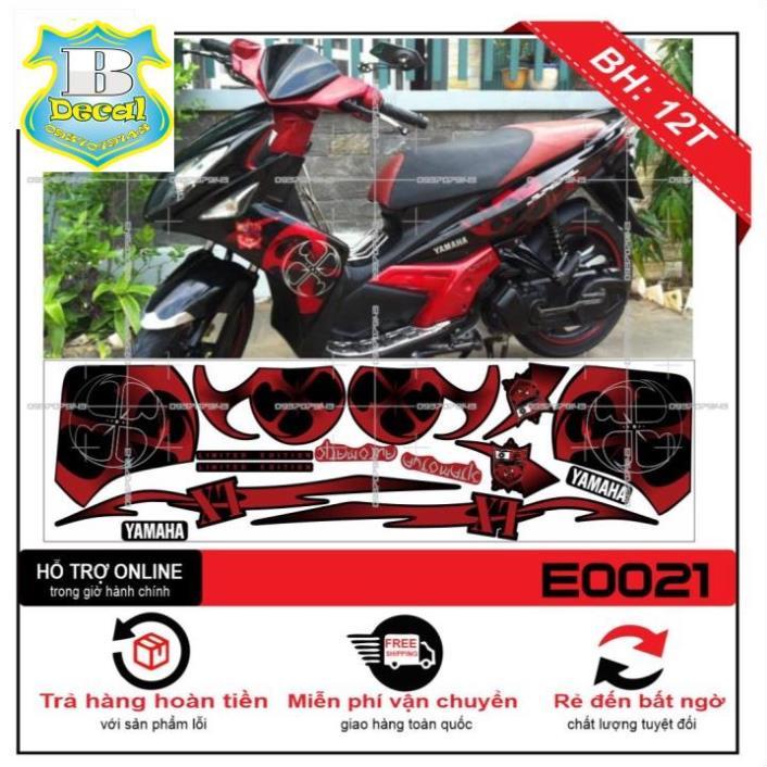 TEM XE NOUVO LX LỐC XOÁY ĐỎ ĐEN