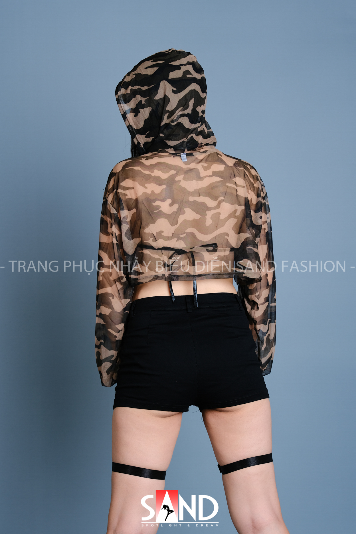 Áo Lưới Hoodie Camo Rằn Ri