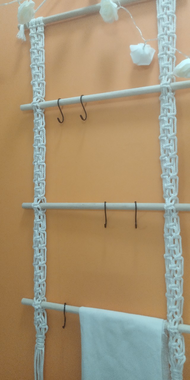 Thang dây tết macrame trang trí treo đồ đa năng