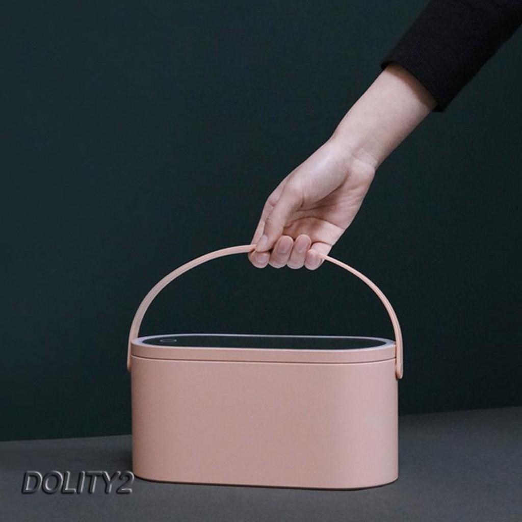 Hộp Đựng Mỹ Phẩm Có Gương Trang Điểm Có Đèn Led Tiện Dụng