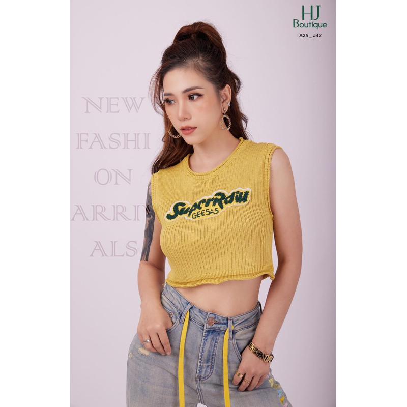 Áo thun croptop len thể thao năng động - A25