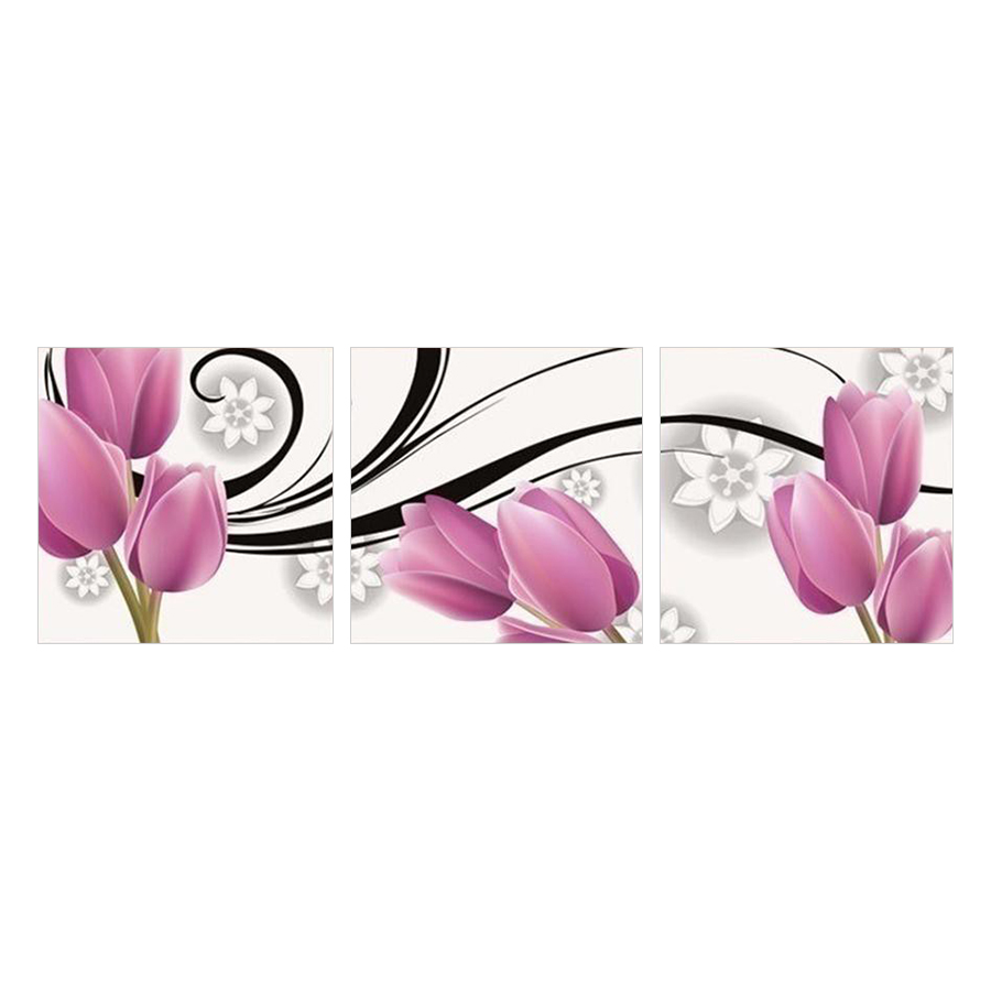 Tranh Ghép Nghệ Thuật Hoa Tulip Tím TNT73