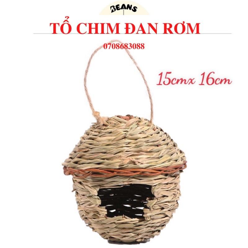 Tổ chim tự nhiên được làm bằng thủ công trang trí avi thêm đẹp sinh động nhiều mẫu