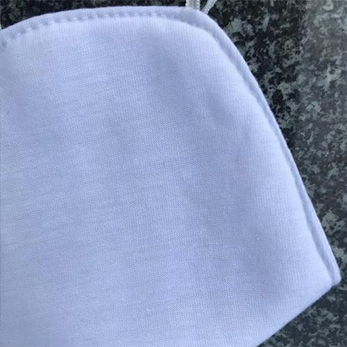 Combo 7 Khẩu trang vải cotton màu trắng may 3 lớp Chống nắng và ngăn ngừa bụi chống tia UV dùng vào mùa hè sử dụng được nhiều lần KT3LOP701