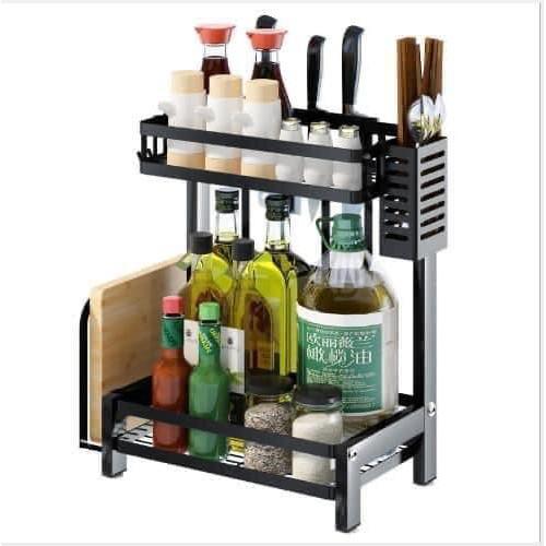 KỆ GIA VỊ 2 TẦNG INOX