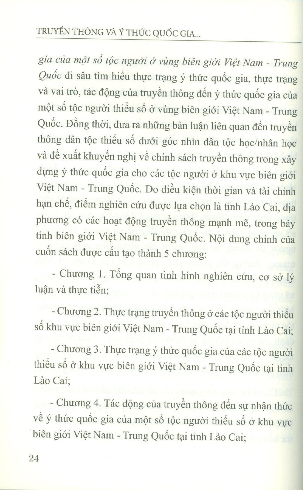 Truyền Thông Và Ý Thức Quốc Gia Của Một Số Tộc Người Ở Vùng Biên Giới Việt Nam - Trung Quốc (Sách chuyên khảo) - Viện Hàn lâm Khoa học Xã hội Việt Nam - Viện Dân tộc học; Trần Hồng Thu chủ biên