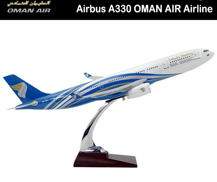 Mô hình máy bay tĩnh OMAN AIR A330 47cm