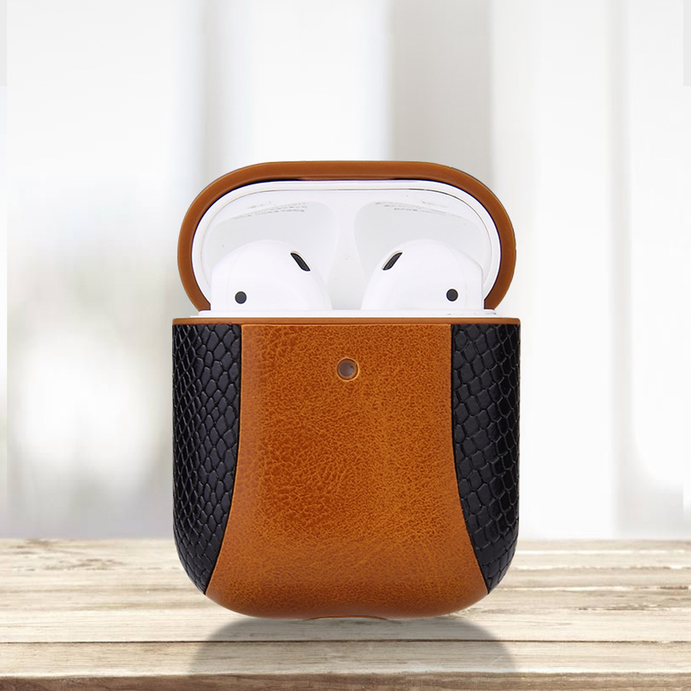 Bao da bảo vệ tai nghe dành cho Airpod/Airpods 2 phối da