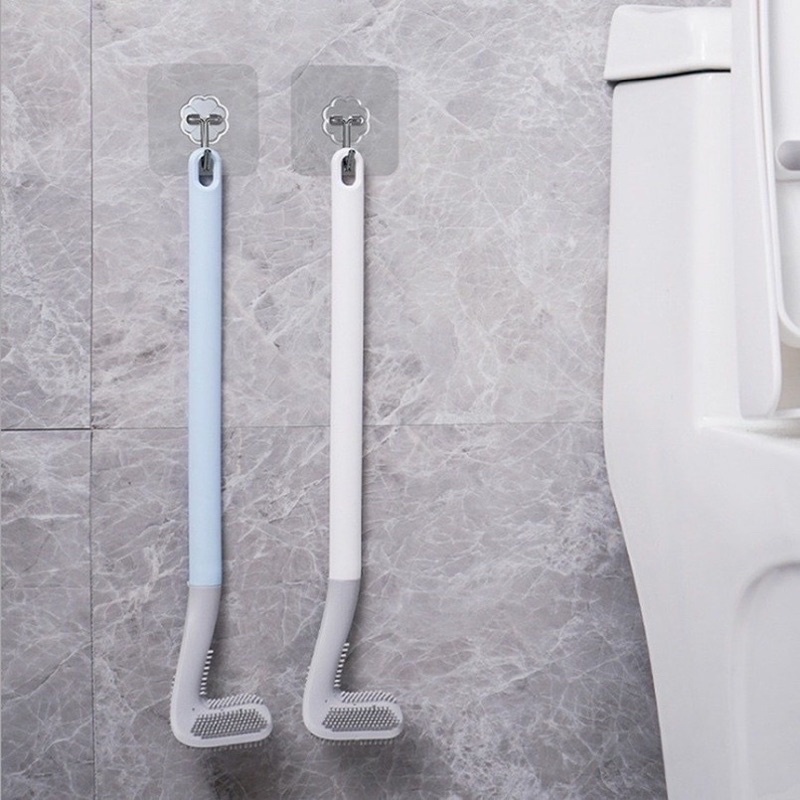 Chổi Cọ Toilet Thông Minh Silicon - Chổi Cọ Rửa Nhà Vệ Sinh ( Tặng Kèm Móc Dán Tường )