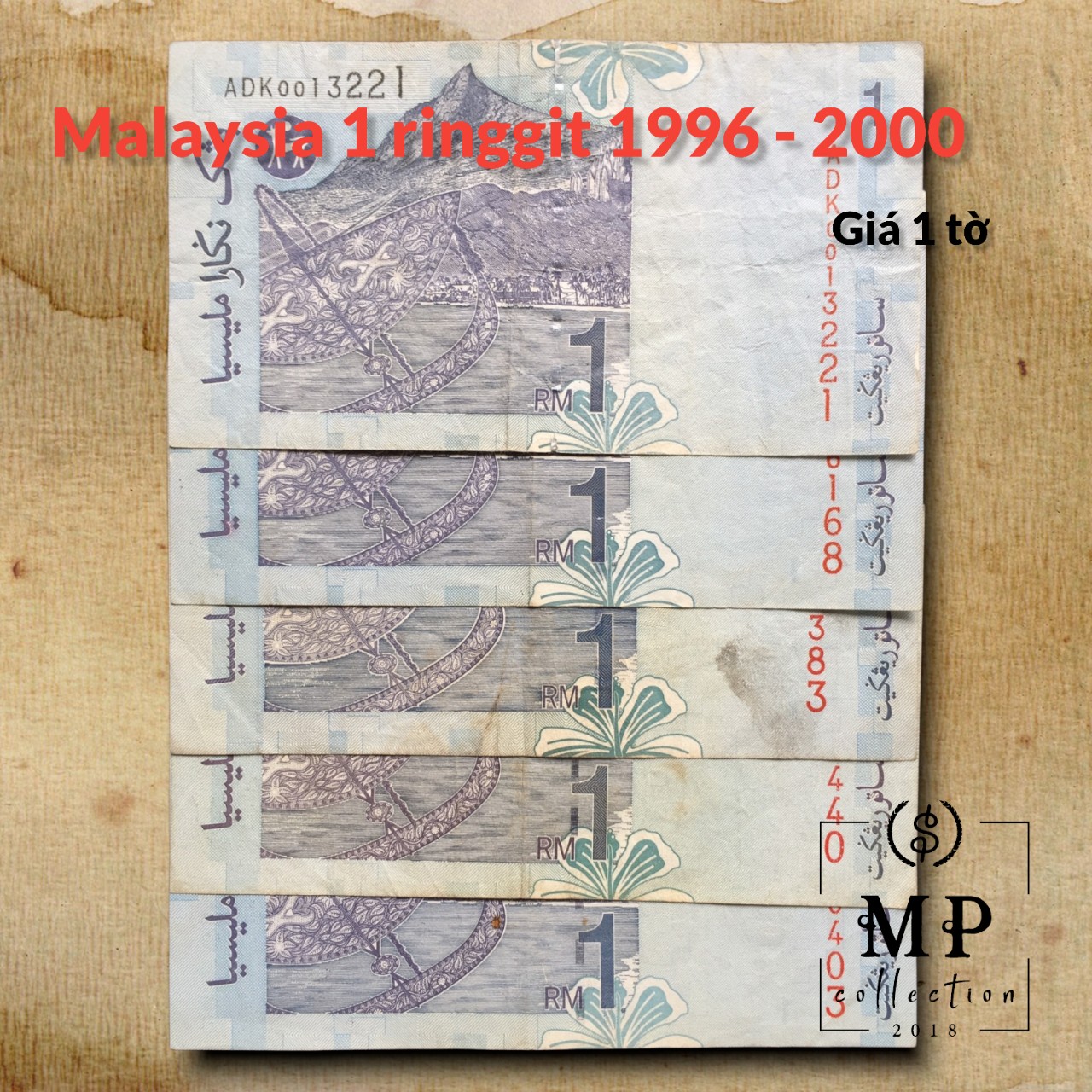 Tiền xưa Malaysia 1 ringgit 1996 2000 chất lượng đã qua sử dụng.