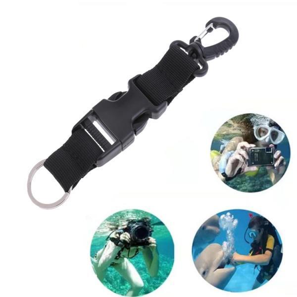 8  Nylon Webbing Scuba Diving Lanyard Camera Flashlight Holder Strap Clip