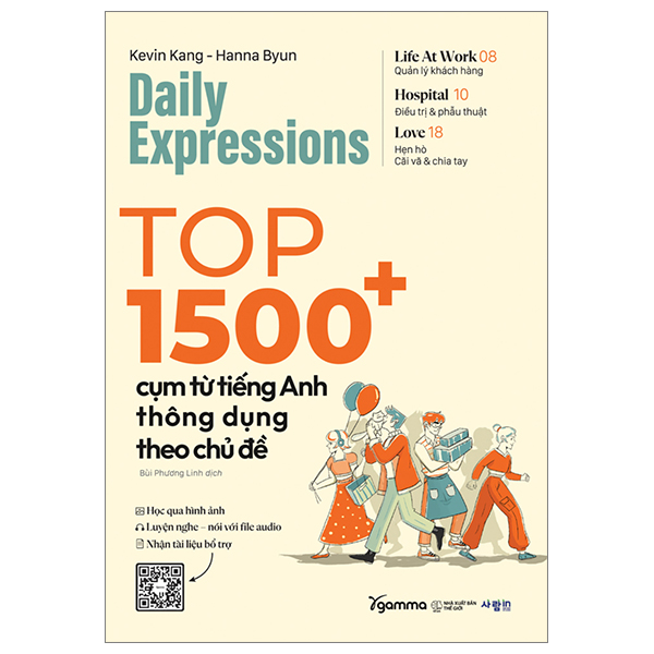 DAILY EXPRESSION - TOP 1500+ CỤM TỪ TIẾNG ANH THÔNG DỤNG THEO CHỦ ĐỀ - Kenvin Kang, Hanna Byun - Bùi Phương Linh dịch - Alpha Books - NXB Thế Giới.