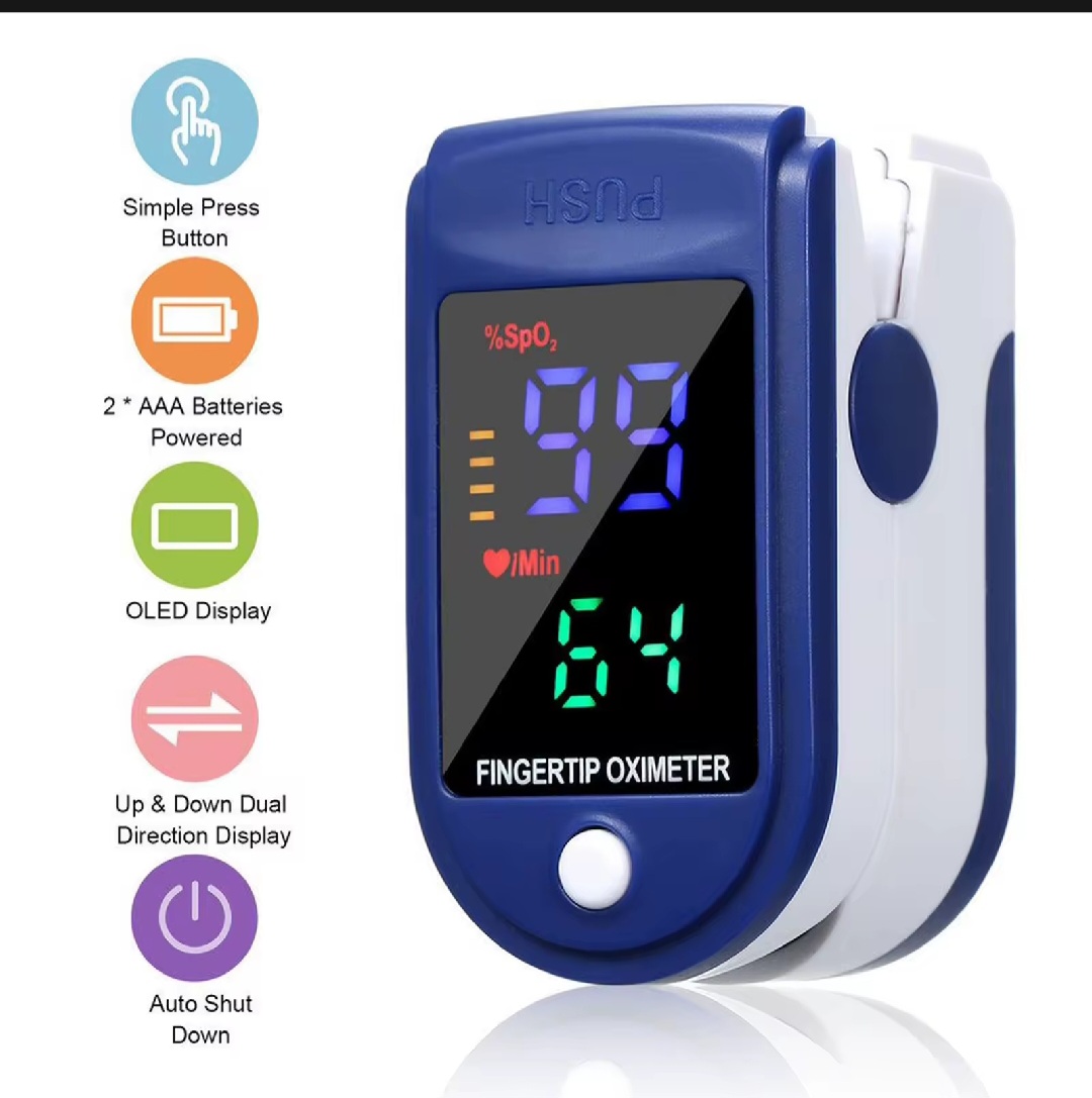 THIẾT BỊ KẸP NGÓN TAY ĐO NHỊP TIM OXY THEO DÕI SỨC KHỎE CHO MỌI NGƯỜI HÀNG CHUẨN