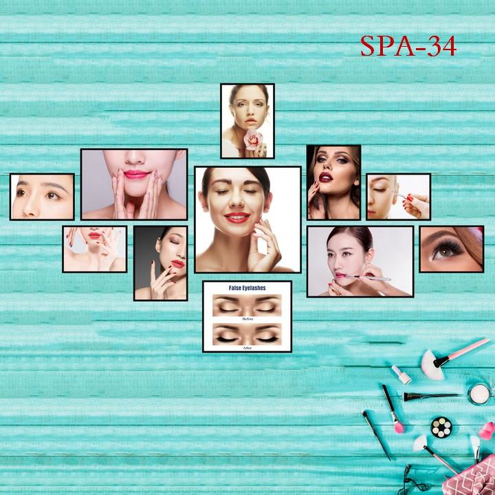 Tranh Spa, nail, tóc, massage trang trí tiệm thẩm mỹ
