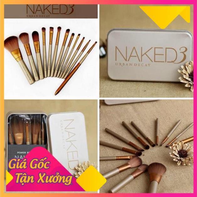 Cọ Trang Điểm Naked3 Đa Năng (Bộ 12 Cây) FREESHIP  TP'S