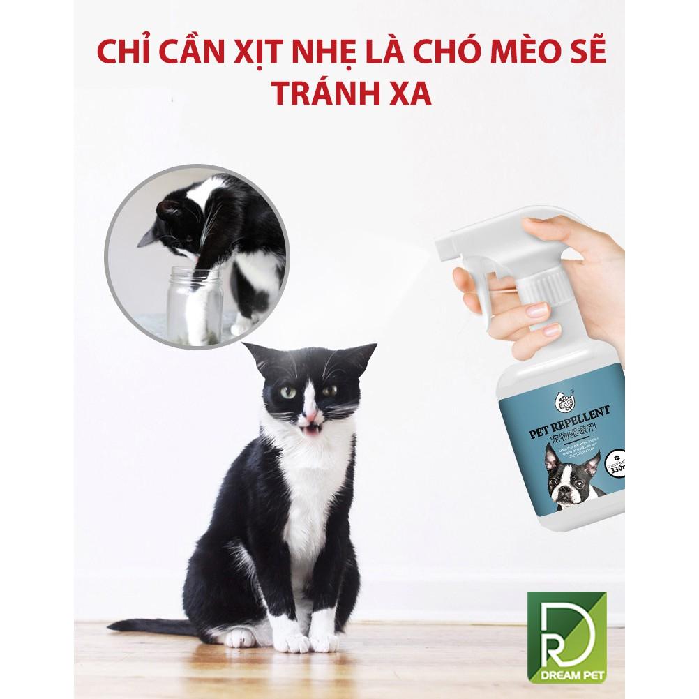 XỊT NGĂN CHẶN CHÓ, MÈO PHÓNG ẾU BỪA BÃI,CẮN PHÁ BỪA BÃI ( 330ml )