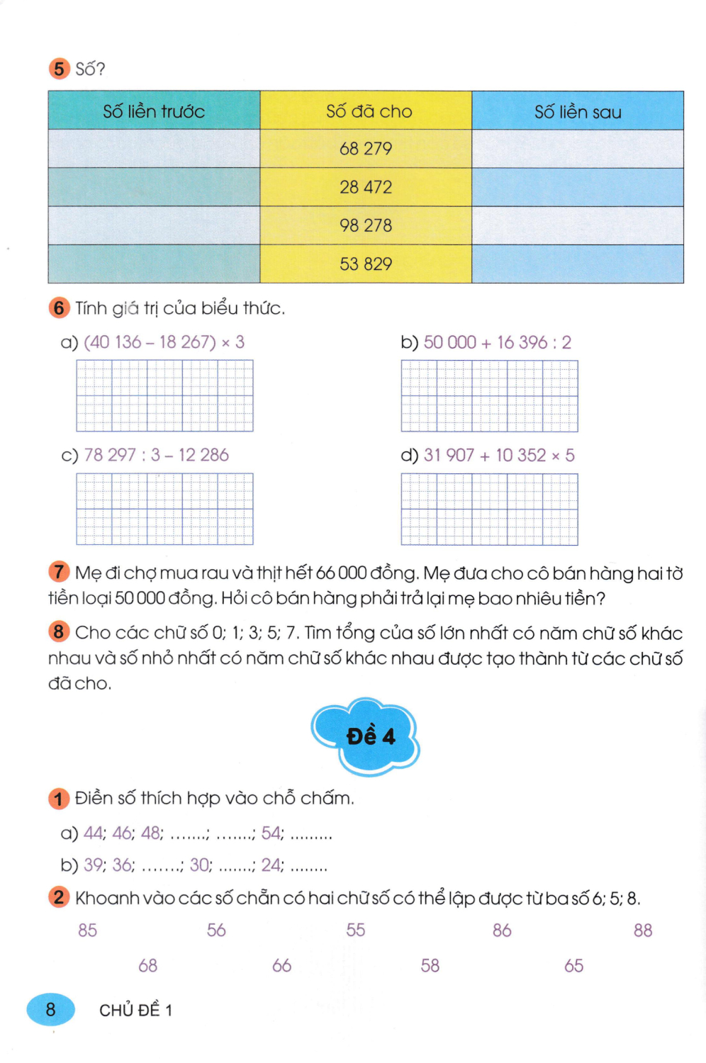 ND - 100 Đề Kiểm Tra Toán Lớp 4 (Dùng Chung Cho 3 Bộ Sách Giáo Khoa Hiện Hành) 