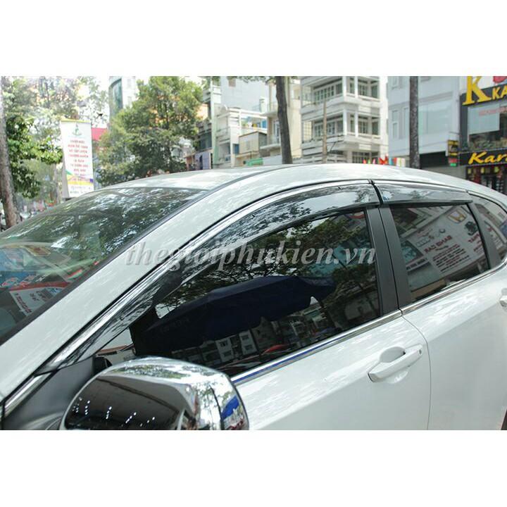 Bộ vè che mưa Honda CR-V, CRV 2018-2019 chỉ mạ Crom cao cấp