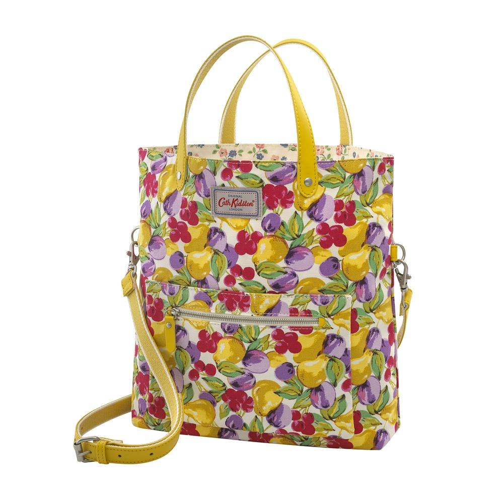 Cath Kidston - Túi đeo chéo hai mặt Reversible CrossBody Small Painted Fruit - 1001952 - Warm Cream