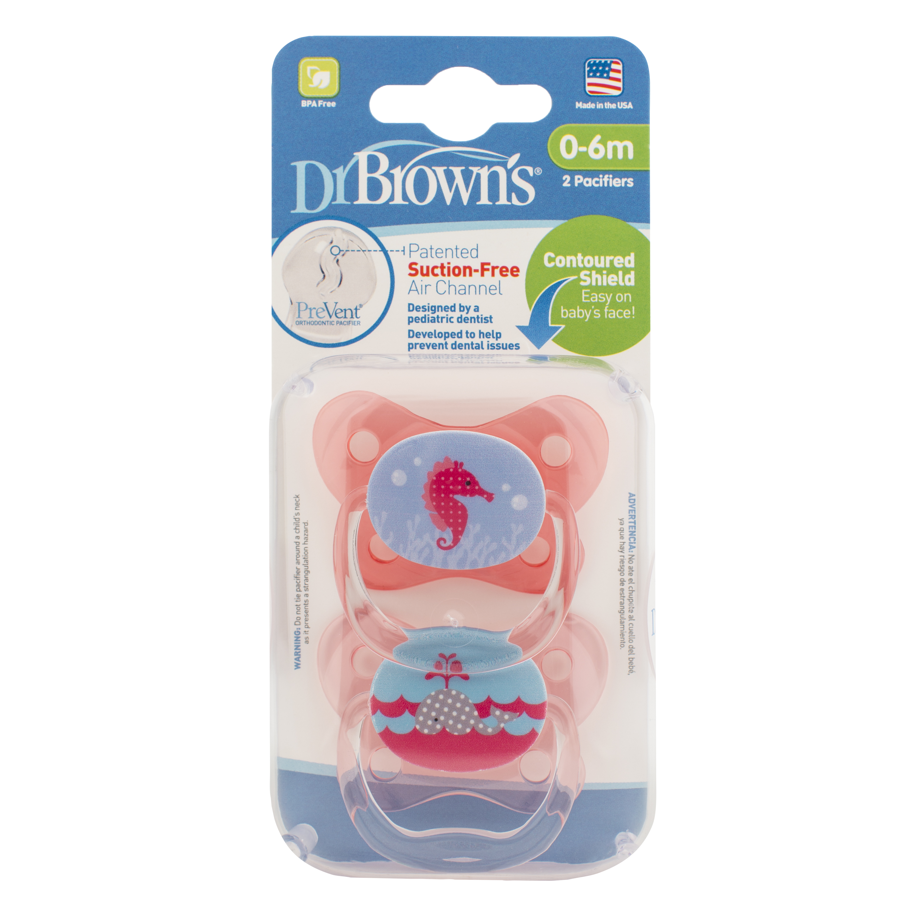 Set 2 ty ngậm Prevent chỉnh nha Dr.Brown's