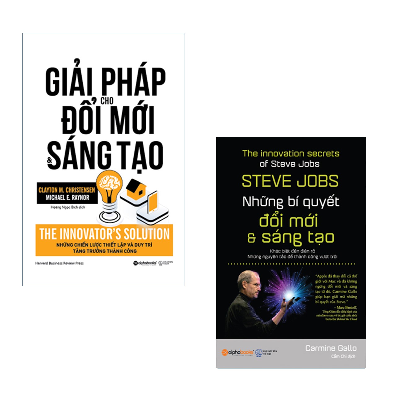 Combo Tự Tin Sáng Tạo: Giải Pháp Cho Đổi Mới Và Sáng Tạo + Steve Jobs-Những Bí Quyết Đổi Mới Và Sáng Tạo