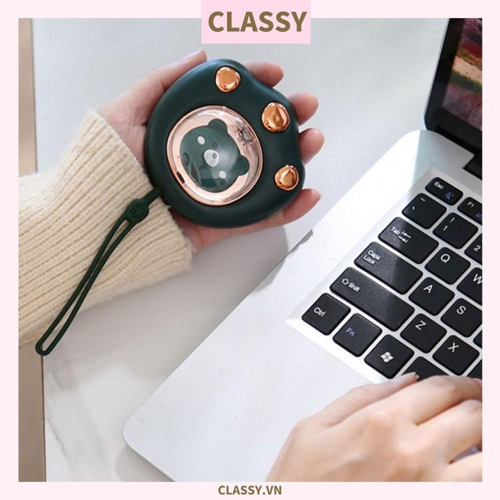 Máy sưởi ấm tay mini Classy sạc bằng USB nhỏ gọn nhiều màu PK1362