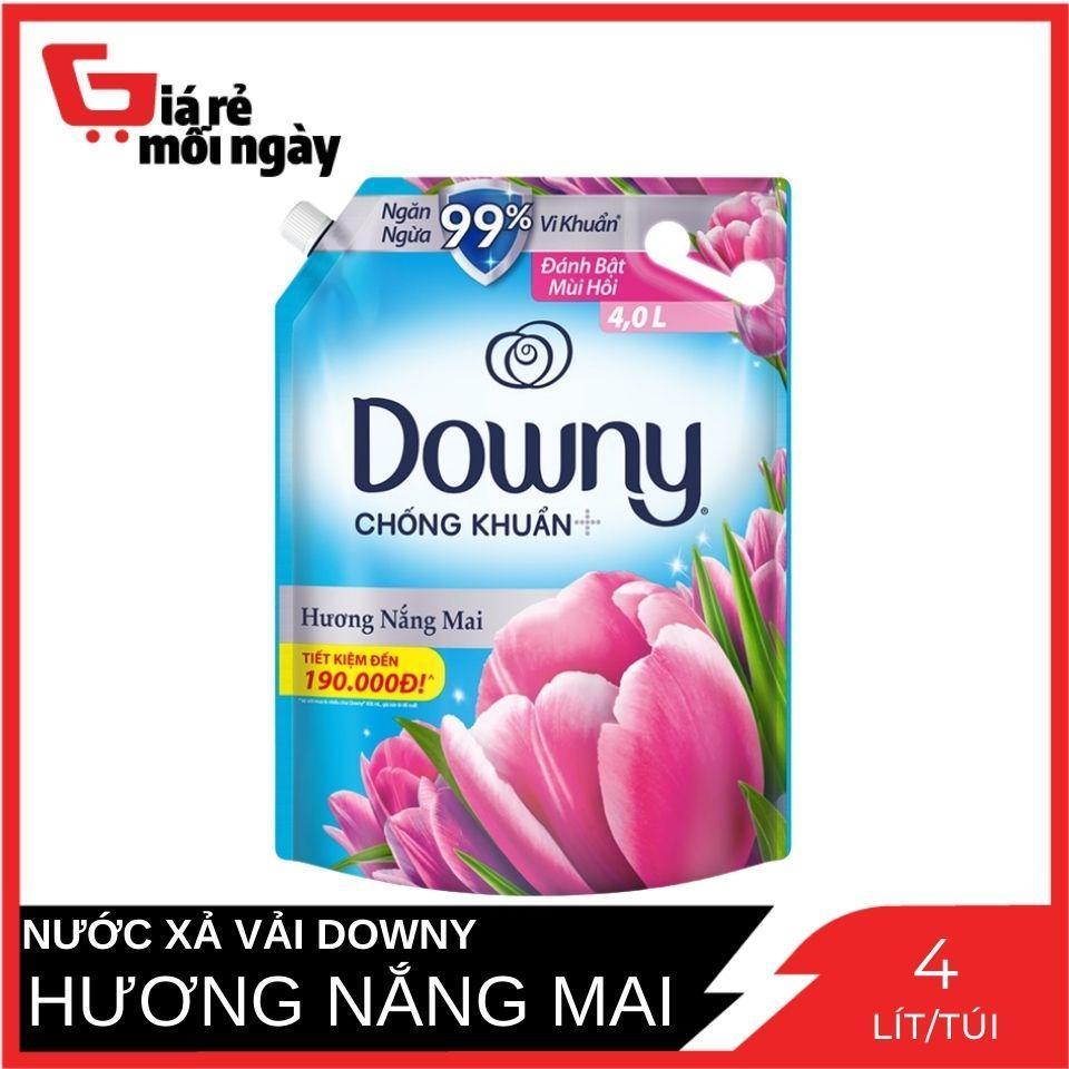 Nước Xả Vải DOWNY Hương Nước Hoa Cao Cấp Túi 4L Hương Nắng Mai