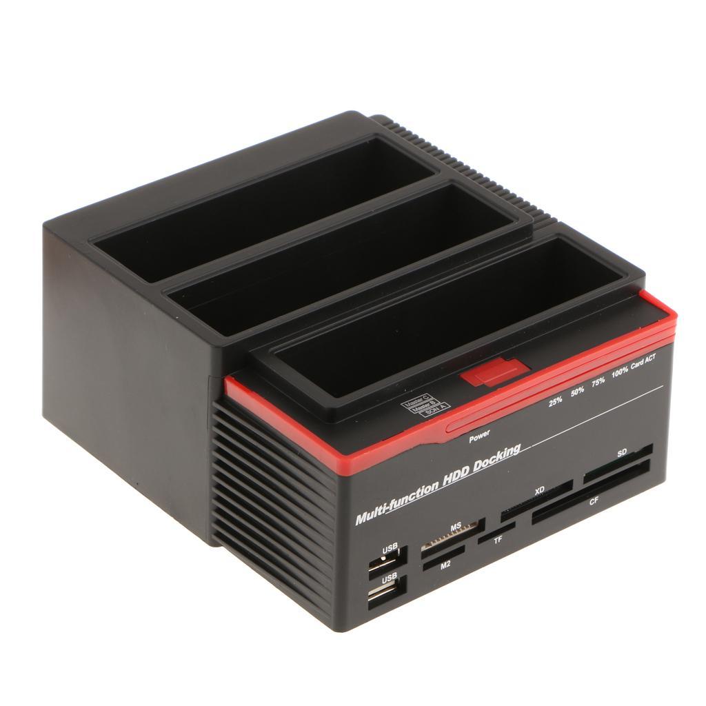 All in 1 2.5"3.5" 3 Slots USB3.0 SATA IDE HDD Docking Station Card Reader
