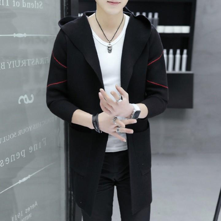 Áo khoác len - Áo khoác cardigan, Style Korea dáng dài