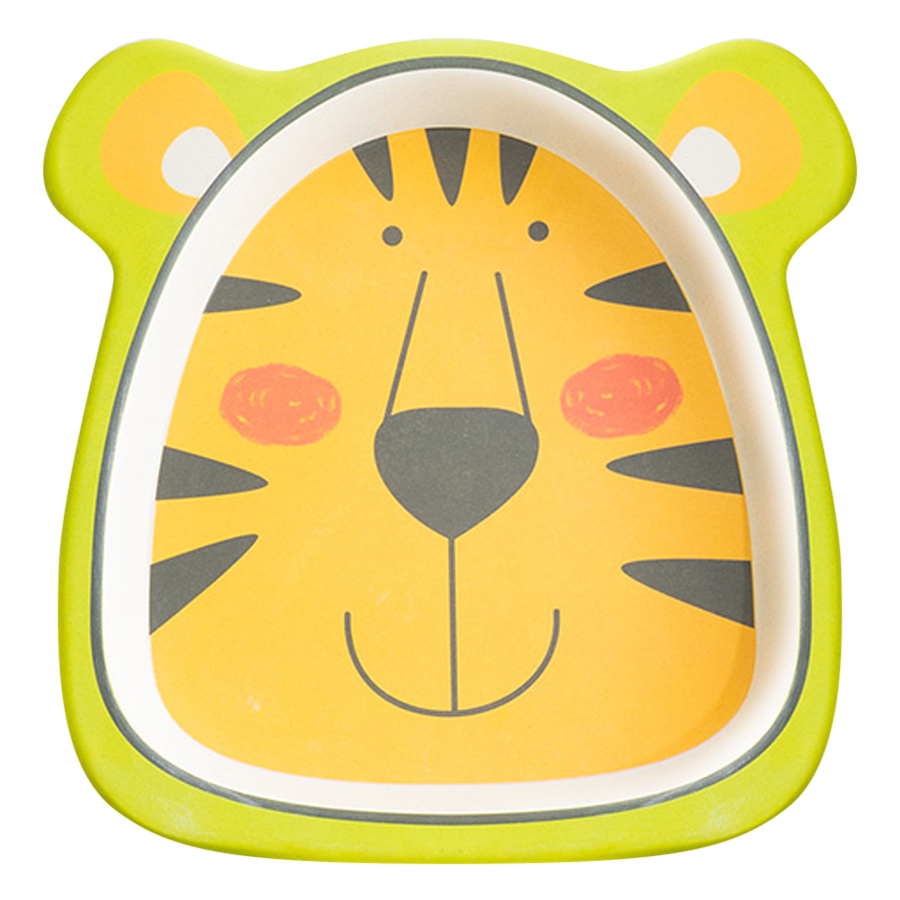 Bộ Dụng Cụ Ăn Uống Bằng Sợi Tre Cho Bé Bamboo Dish Tiger Binggio