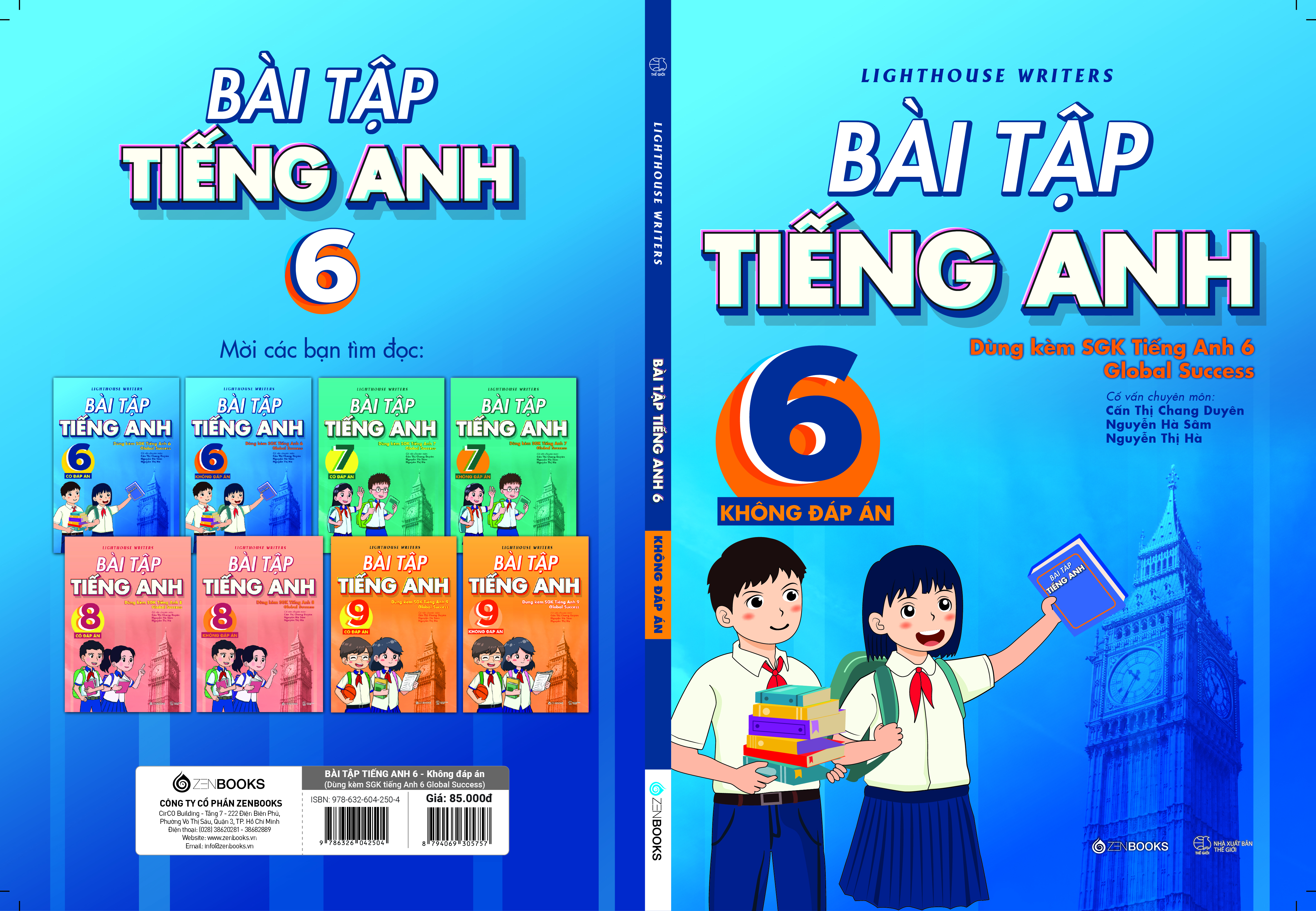 Bài Tập Tiếng Anh 6 - Không đáp án (Dùng kèm SGK Tiếng Anh 6 Global Success)