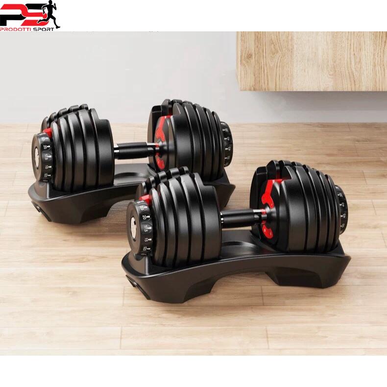 Tạ tay Dumbell 24kg-48kg điều chỉnh khóa số tự động,đa năng Cao Cấp (có khay đựng